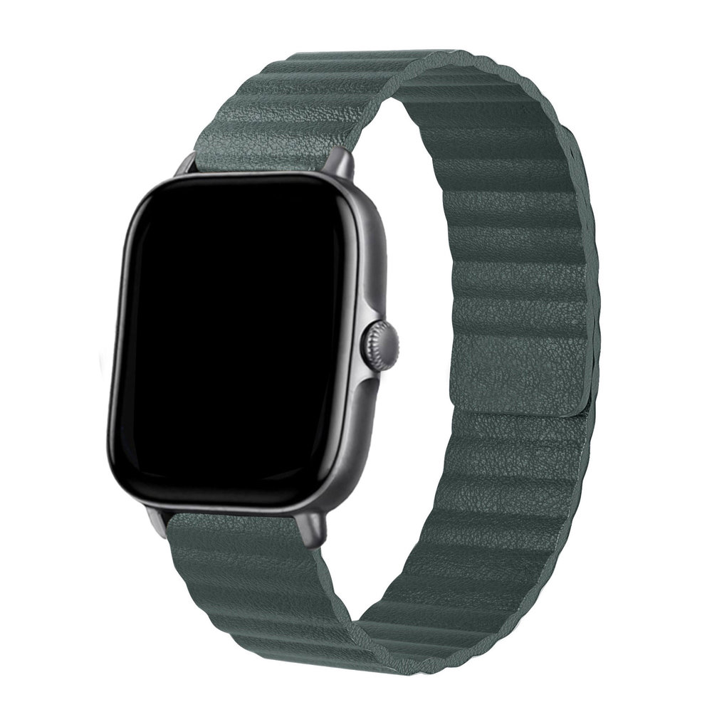 Strap-it® Strap-it Xiaomi Amazfit GTS 2 Lederarmband Loop (KiefernGrün) Strap-it® Strap-it Xiaomi Amazfit GTS 2 Lederarmband Loop (KiefernGrün)