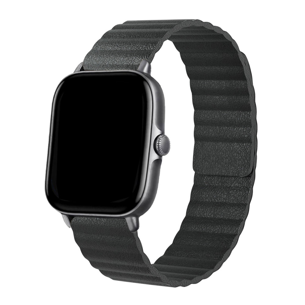 Strap-it® Strap-it Amazfit GTS 3 Lederarmband Loop (Schwarz) Strap-it® Strap-it Amazfit GTS 3 Lederarmband Loop (Schwarz)