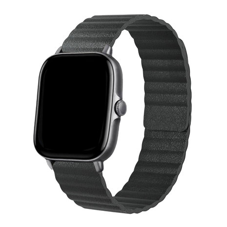 Strap-it® Strap-it Amazfit GTS 3 Lederarmband Loop (Schwarz) Strap-it® Strap-it Amazfit GTS 3 Lederarmband Loop (Schwarz)