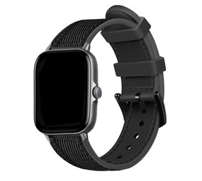 Strap-it® Amazfit GTS 3 Nylon-Hybridarmband (Schwarz) Strap-it® Amazfit GTS 3 Nylon-Hybridarmband (Schwarz)