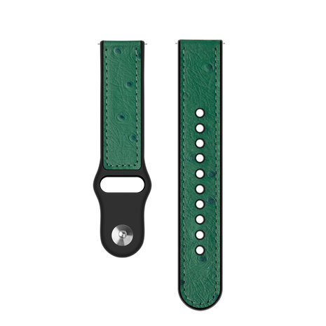 Strap-it® Strap-it Amazfit GTS 3 Leder-Hybridarmband (Grün) Strap-it® Strap-it Amazfit GTS 3 Leder-Hybridarmband (Grün)