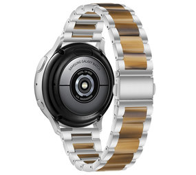 Strap-it® Polar Pacer Resin-Stahlarmband (Silber/Braun) Strap-it® Polar Pacer Resin-Stahlarmband (Silber/Braun)