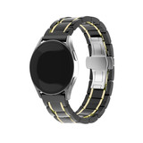 Strap-it® Fossil Gen 6 - 44mm Keramik-Stahlarmband (Schwarz/Gold) Strap-it® Fossil Gen 6 - 44mm Keramik-Stahlarmband (Schwarz/Gold)