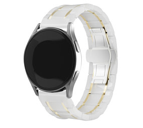 Strap-it® Fossil Gen 5 Keramik-Stahlarmband (Weiß/Gold) Strap-it® Fossil Gen 5 Keramik-Stahlarmband (Weiß/Gold)