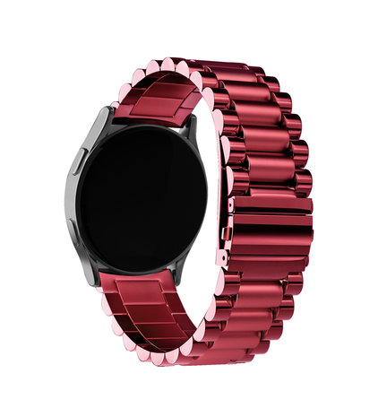 Strap-it® Strap-it Polar Vantage M Stahlarmband (Weinrot)