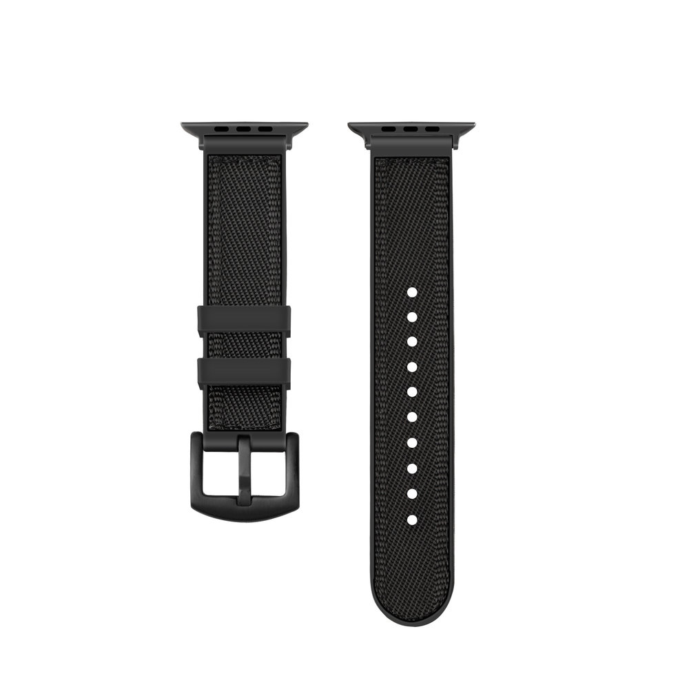 Strap-it® Strap-it Apple Watch Nylon-Hybridarmband (Schwarz) Strap-it® Strap-it Apple Watch Nylon-Hybridarmband (Schwarz)
