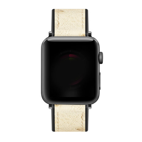Strap-it® Strap-it Apple Watch Leder-Hybridarmband (Sandweiß) Strap-it® Strap-it Apple Watch Leder-Hybridarmband (Sandweiß)