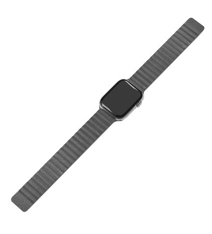 Strap-it® Strap-it Apple Watch Lederarmband Loop (Grau) Strap-it® Strap-it Apple Watch Lederarmband Loop (Grau)