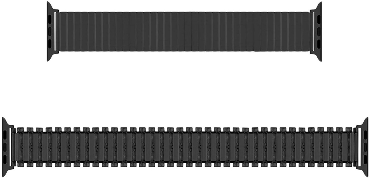 Strap-it® Strap-it Apple Watch Stahl Stretchband (Schwarz) Strap-it® Strap-it Apple Watch Stahl Stretchband (Schwarz)