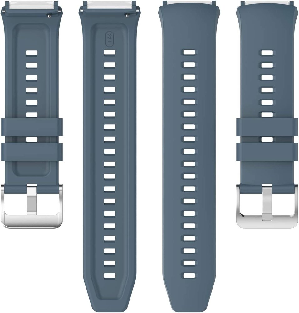 Strap-it® Strap-it Huawei Watch GT 2e Silikonarmband (Graublau) Strap-it® Strap-it Huawei Watch GT 2e Silikonarmband (Graublau)