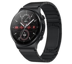 Strap-it® Huawei Watch GT 2e Metallarmband (Schwarz) Strap-it® Huawei Watch GT 2e Metallarmband (Schwarz)