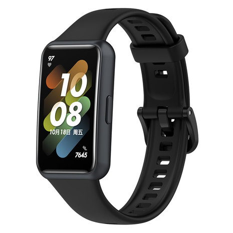 Strap-it® Strap-it Huawei Band 7 TPU-Armband (Schwarz) Strap-it® Strap-it Huawei Band 7 TPU-Armband (Schwarz)