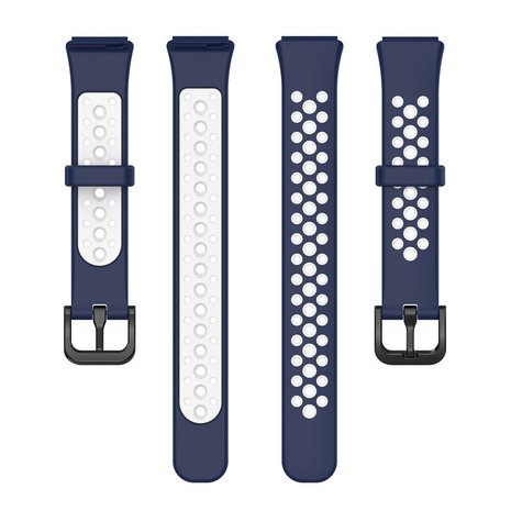 Strap-it® Strap-it Huawei Band 7 Sportarmband (Dunkelblau/Weiß) Strap-it® Strap-it Huawei Band 7 Sportarmband (Dunkelblau/Weiß)