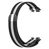 Strap-it® Strap-It Huawei Band 7 Milanese-Armband (Schwarz/Weiß) Strap-it® Strap-It Huawei Band 7 Milanese-Armband (Schwarz/Weiß)