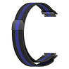 Strap-it® Strap-It Huawei Band 7 Milanese-Armband (Schwarz/Blau) Strap-it® Strap-It Huawei Band 7 Milanese-Armband (Schwarz/Blau)