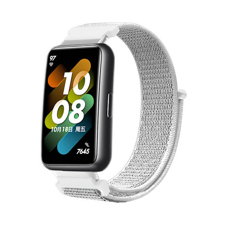 Strap-it® Strap-it Huawei Band 7 Nylonarmband (Muschel)