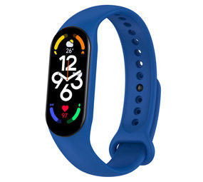 Strap-it® Xiaomi Mi Band 7 Silikonarmband (Blau) Strap-it® Xiaomi Mi Band 7 Silikonarmband (Blau)