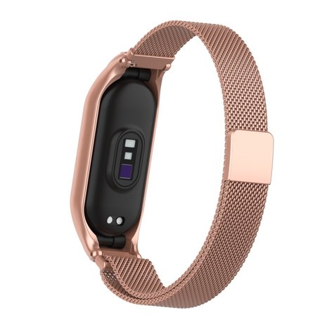 Strap-it® Strap-it Xiaomi Mi Band 7 Milanese Armband (Rosa) Strap-it® Strap-it Xiaomi Mi Band 7 Milanese Armband (Rosa)