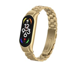 Strap-it® Xiaomi Mi Band 7 Stahlarmband (ChampagnerGold) Strap-it® Xiaomi Mi Band 7 Stahlarmband (ChampagnerGold)