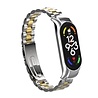 Strap-it® Strap-it Xiaomi Mi Band 7 Stahlarmband (Silber/Gold) Strap-it® Strap-it Xiaomi Mi Band 7 Stahlarmband (Silber/Gold)