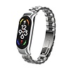 Strap-it® Strap-it Xiaomi Mi Band 7 Stahlarmband (Silber/Schwarz) Strap-it® Strap-it Xiaomi Mi Band 7 Stahlarmband (Silber/Schwarz)