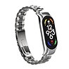 Strap-it® Strap-it Xiaomi Mi Band 7 Stahlarmband (Silber/Schwarz) Strap-it® Strap-it Xiaomi Mi Band 7 Stahlarmband (Silber/Schwarz)