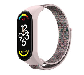 Strap-it® Xiaomi Mi Band 7 Nylonarmband (Rosa Sand) Strap-it® Xiaomi Mi Band 7 Nylonarmband (Rosa Sand)