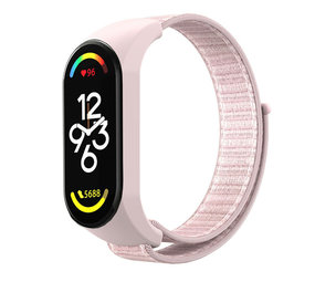 Strap-it® Xiaomi Mi Band 7 Nylonarmband (Hellrosa) Strap-it® Xiaomi Mi Band 7 Nylonarmband (Hellrosa)
