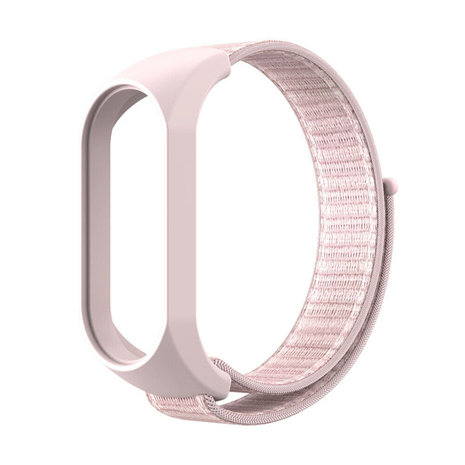 Strap-it® Strap-it Xiaomi Mi Band 7 Nylonarmband (Hellrosa)
