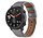 Strap-it Xiaomi Amazfit GTR Armband Leder (Grau)