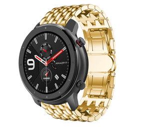 Strap-it® Xiaomi Amazfit GTR Stahl-Drachenarmband (Gold) Strap-it® Xiaomi Amazfit GTR Stahl-Drachenarmband (Gold)