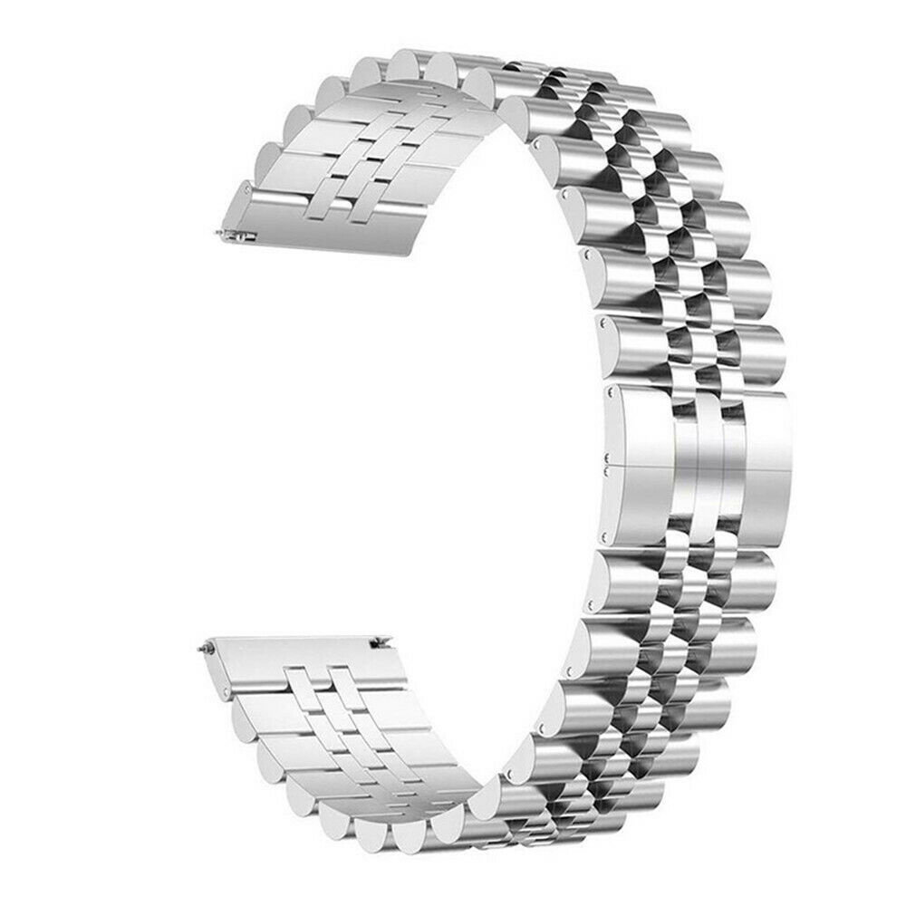 Strap-it® Strap-it Xiaomi Amazfit GTR Jubilee Stahlband (Silber)