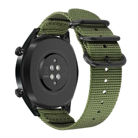 Strap-it® Strap-it Xiaomi Amazfit GTR Nylon Schnallenarmband (Grün)