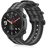 Strap-it® Strap-it Xiaomi Amazfit GTR Nylon Schnallenarmband (Schwarz/Grau) Strap-it® Strap-it Xiaomi Amazfit GTR Nylon Schnallenarmband (Schwarz/Grau)