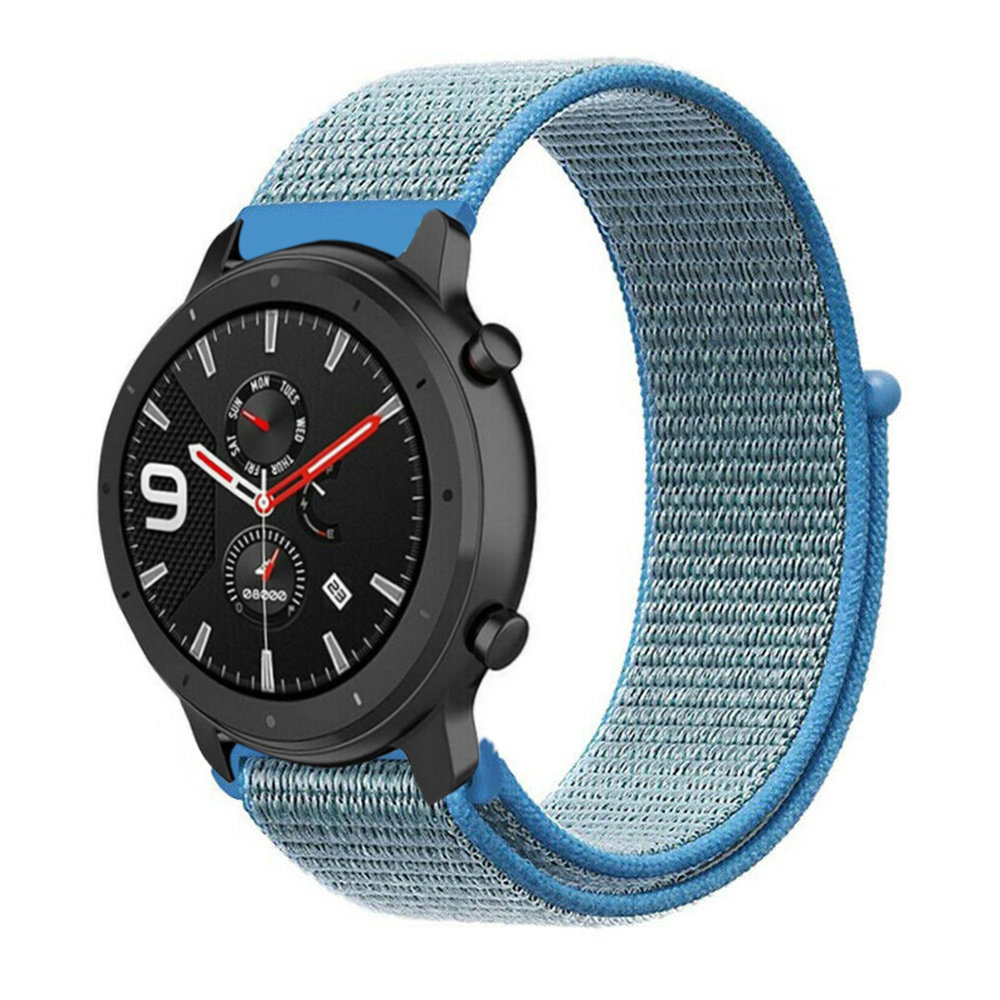 Strap-it® Strap-it Xiaomi Amazfit GTR Nylonarmband (Blau)