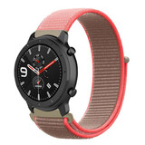 Strap-it® Xiaomi Amazfit GTR Nylonarmband (Neonrosa)