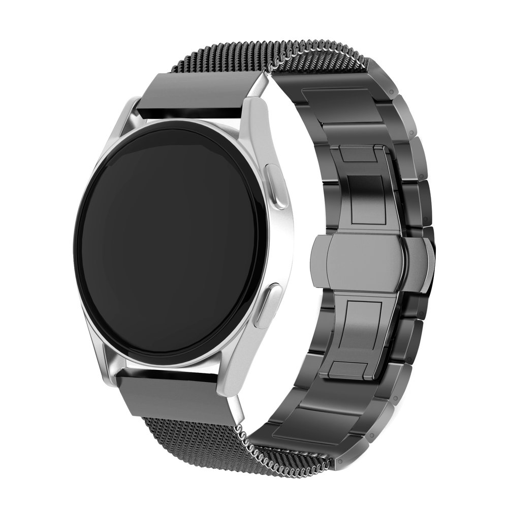 Strap-it® Strap-It Xiaomi Amazfit GTR Milanese/Stahlarmband (Schwarz)