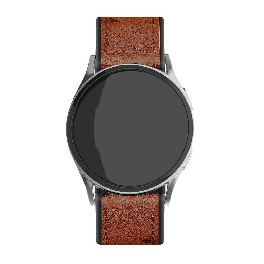 Strap-it® Strap-it Honor Magic Watch 2 Leder-Hybridarmband (Braun)