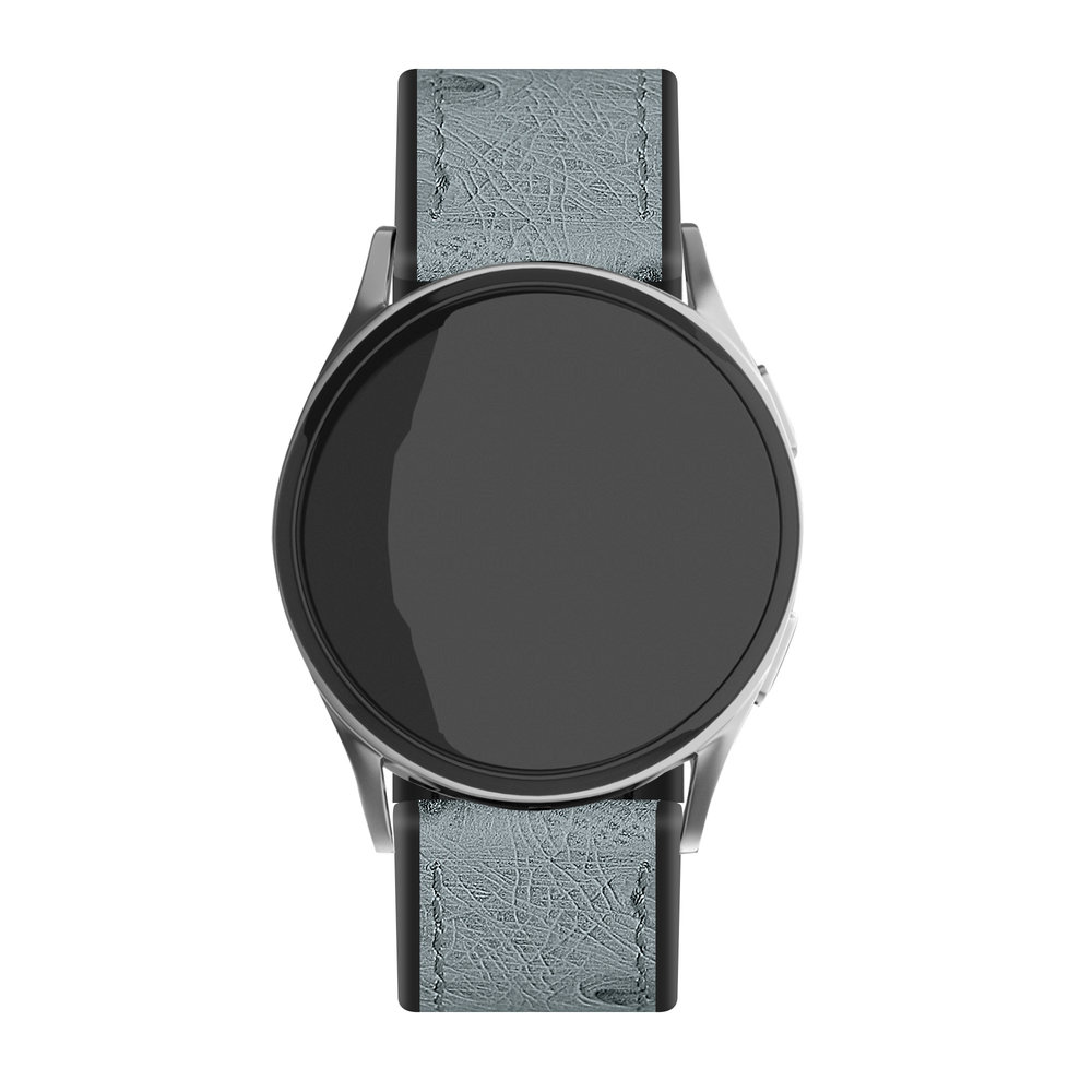 Strap-it® Strap-it Samsung Galaxy Watch 4 - 40mm Leder-Hybridarmband (Grau) Strap-it® Strap-it Samsung Galaxy Watch 4 - 40mm Leder-Hybridarmband (Grau)