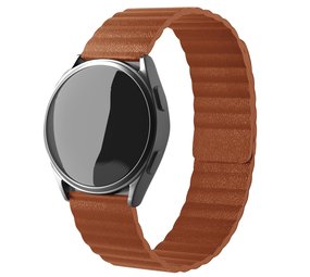 Strap-it® Samsung Galaxy Watch 4 - 44mm Leder Armband Loop (Braun) Strap-it® Samsung Galaxy Watch 4 - 44mm Leder Armband Loop (Braun)