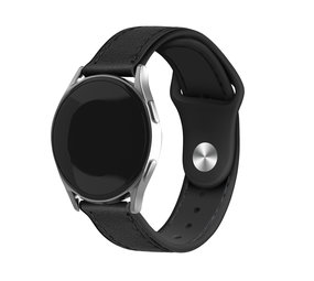 Strap-it® Samsung Galaxy Watch 4 - 44mm Leder-Hybridarmband (Schwarz) Strap-it® Samsung Galaxy Watch 4 - 44mm Leder-Hybridarmband (Schwarz)