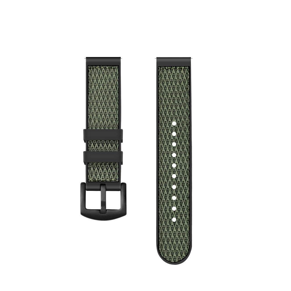 Strap-it® Strap-it Samsung Galaxy Watch 4 - 44mm Nylon-Hybridarmband (Grün) Strap-it® Strap-it Samsung Galaxy Watch 4 - 44mm Nylon-Hybridarmband (Grün)
