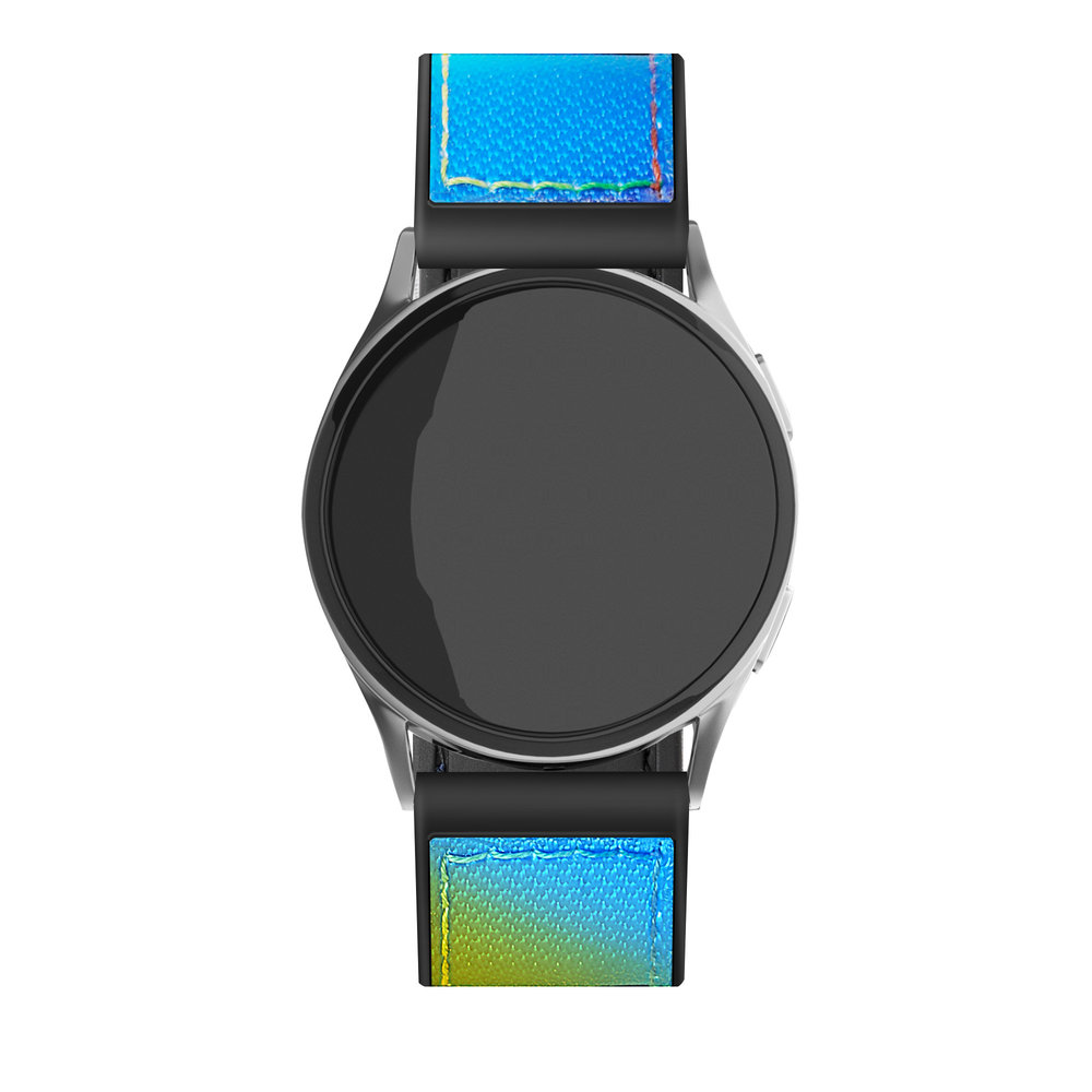 Strap-it® Strap-it Samsung Galaxy Watch 4 - 44mm Nylon-Hybridarmband (Bunt) Strap-it® Strap-it Samsung Galaxy Watch 4 - 44mm Nylon-Hybridarmband (Bunt)