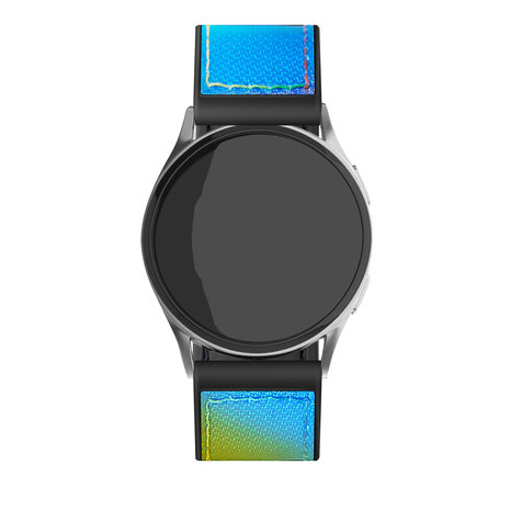 Strap-it® Strap-it Samsung Galaxy Watch 4 - 44mm Nylon-Hybridarmband (Bunt) Strap-it® Strap-it Samsung Galaxy Watch 4 - 44mm Nylon-Hybridarmband (Bunt)