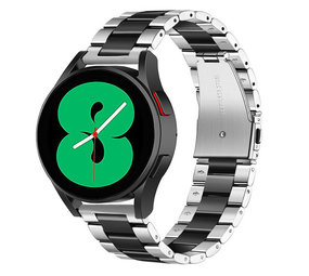 Strap-it® Samsung Galaxy Watch 5 - 40mm Stahlarmband (Silber/Schwarz) Strap-it® Samsung Galaxy Watch 5 - 40mm Stahlarmband (Silber/Schwarz)