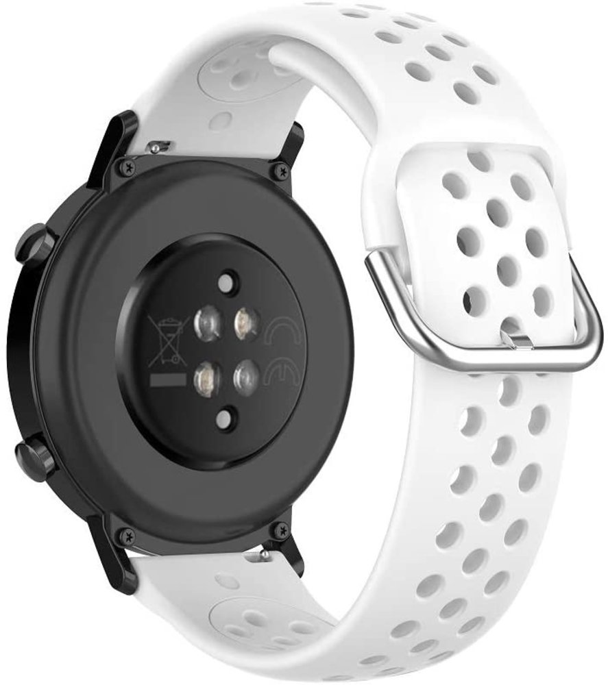 Strap-it® Strap-it Samsung Galaxy Watch 5 - 40mm Silikonarmband mit Löchern (Weiß)