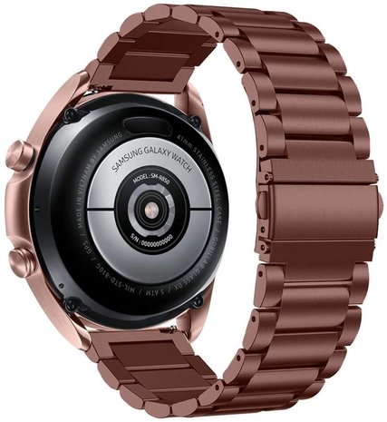 Strap-it® Strap-it Samsung Galaxy Watch 5 - 40mm Stahlarmband (Bronzebraun)
