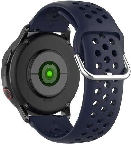 Strap-it® Strap-it Samsung Galaxy Watch 5 - 44mm Silikonarmband mit Löchern (Dunkelblau)