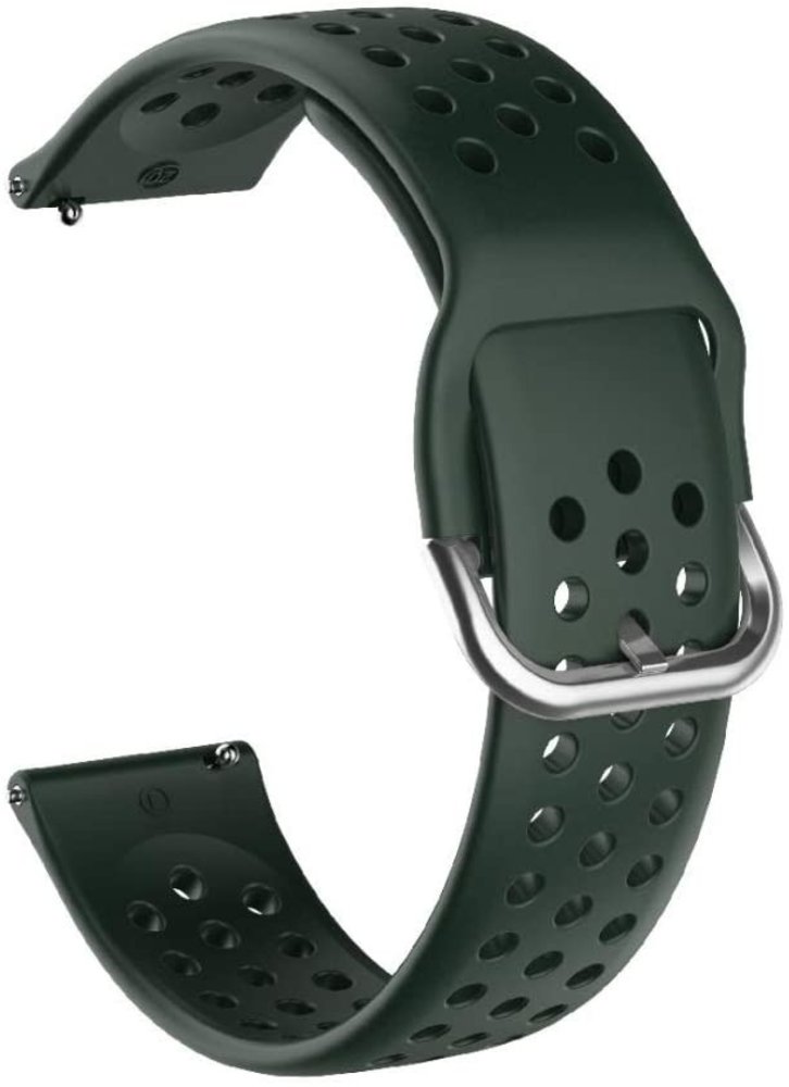Strap-it® Strap-it Samsung Galaxy Watch 5 - 44mm Silikonarmband mit Löchern (Armeegrün)