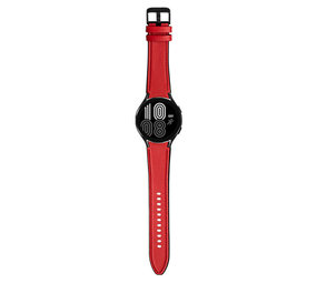 Strap-it® Samsung Galaxy Watch 5 - 44mm Hybrid- Lederarmband (Rot) Strap-it® Samsung Galaxy Watch 5 - 44mm Hybrid- Lederarmband (Rot)